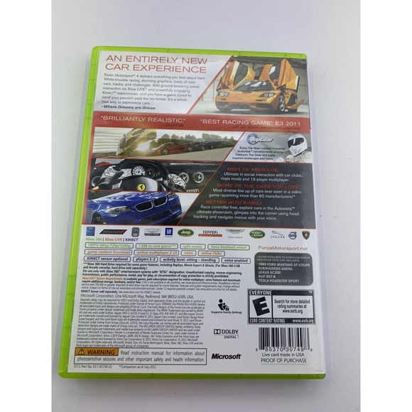 Forza Motorsport 4 (Microsoft Xbox 360, 2011) Complete Tested Fast Shipping - Picture 2 of 4